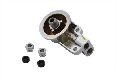 V-Twin Chrome Oil Filter Housing for Harley Davidson FXST and FLST Models - Part 74900A