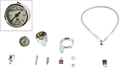 Wyatt Gatling Rocker Box Oil Pressure Gauge Kit for Harley Davidson XL (1991-2000)