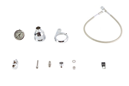 Wyatt Gatling Rocker Box Oil Pressure Gauge Kit for Harley Davidson XL (1991-2000)