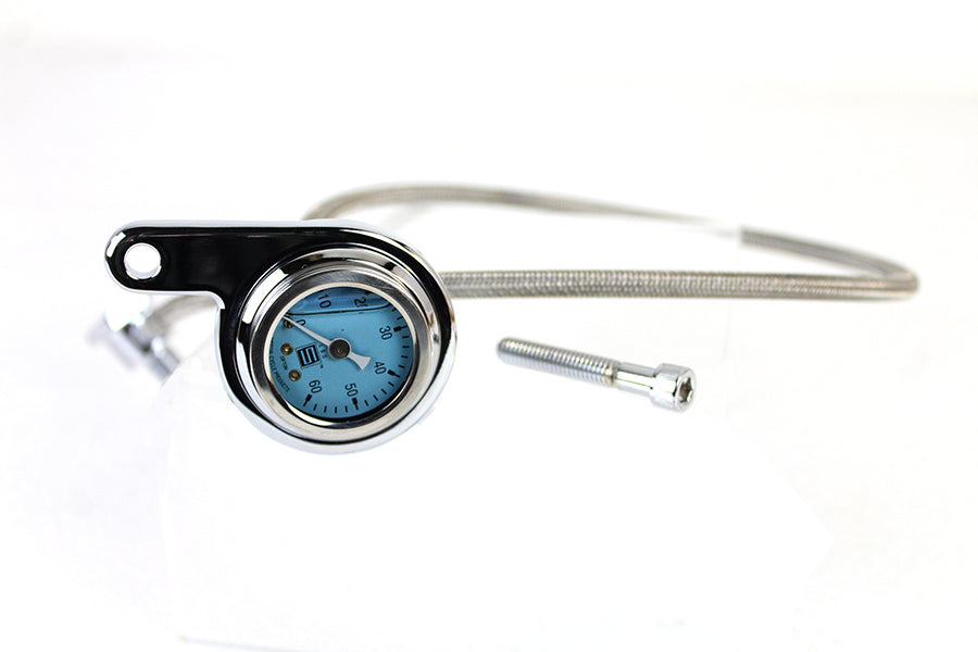 V-Twin Oil Pressure Gauge Kit for Harley Davidson FXST (2000-2009)