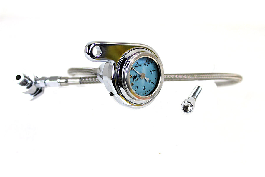 V-Twin Oil Pressure Gauge Kit for Harley Davidson FXST (2000-2009)