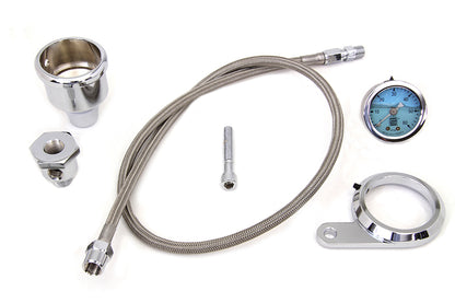 V-Twin Oil Pressure Gauge Kit for Harley Davidson FXST (2000-2009)