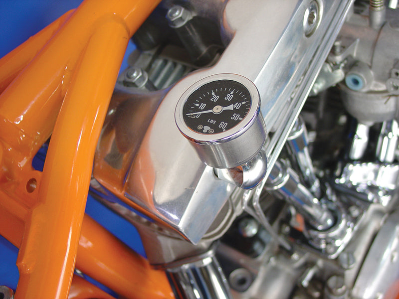 V-Twin Nugget Oil Gauge Kit for Harley Davidson XL (1971-1980)