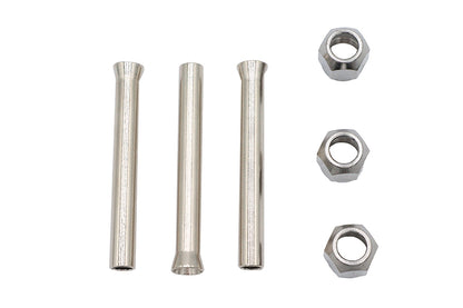 V-Twin Part 50193 Straight Oil Tube Fitting with Nut