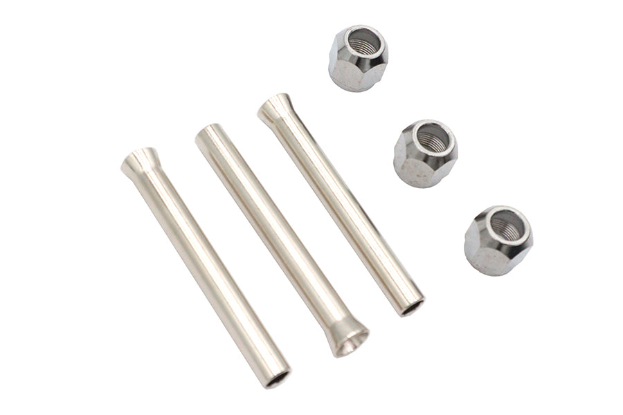 V-Twin Part 50193 Straight Oil Tube Fitting with Nut