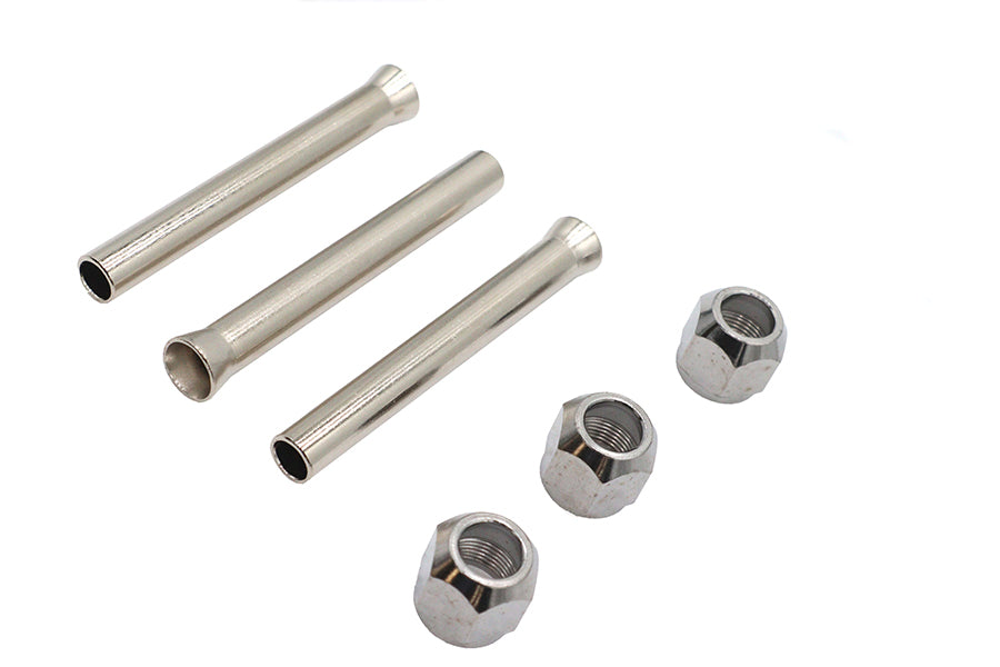 V-Twin Part 50193 Straight Oil Tube Fitting with Nut