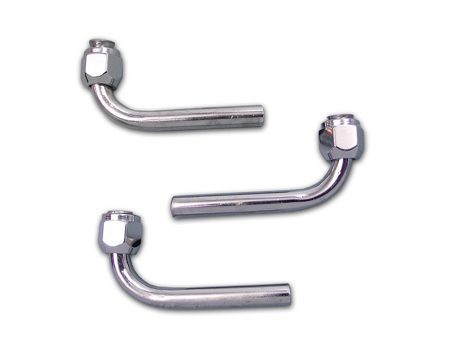 V-Twin 90 Oil Line Fitting with Nut - 9/16 Inch-24 Tapered Tank Connection