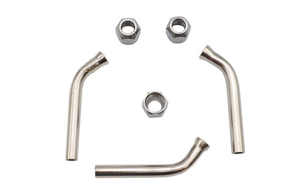 V-Twin 45 Oil Line Tube Elbow with Nut - Tapered Tank Fittings Compatible