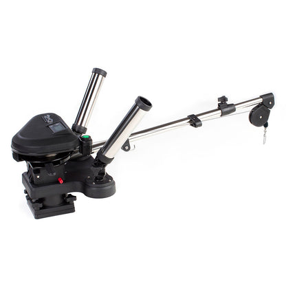 Scotty 2116 HP Depthpower Electric Downrigger with 36-60 Inch Telescoping Stainless Steel Boom and Dual Rod Holders