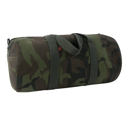 Rothco Midnight Camo Canvas Shoulder Duffle Bag - 19 Inches, Midnight Woodland Camo