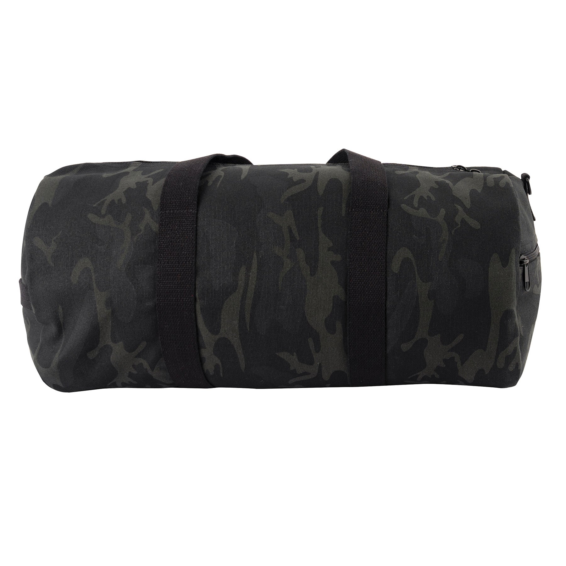 Rothco Midnight Camo Canvas Shoulder Duffle Bag - 24 Inch, Black Camo