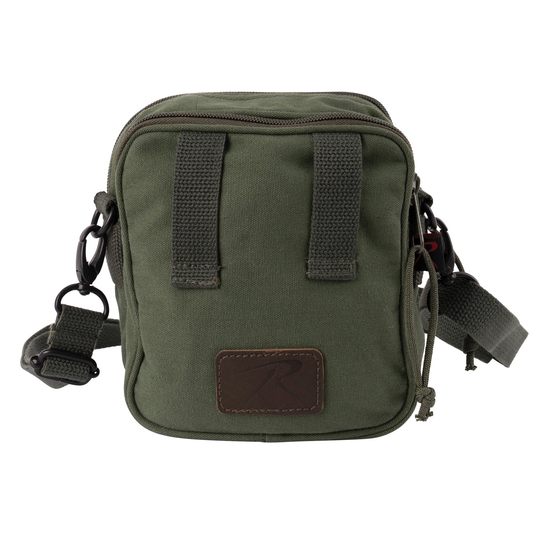 Rothco Excursion Organizer Shoulder Bag Green / Tiger Stripe - Compact Outdoor Crossbody with Multiple Storage Compartments