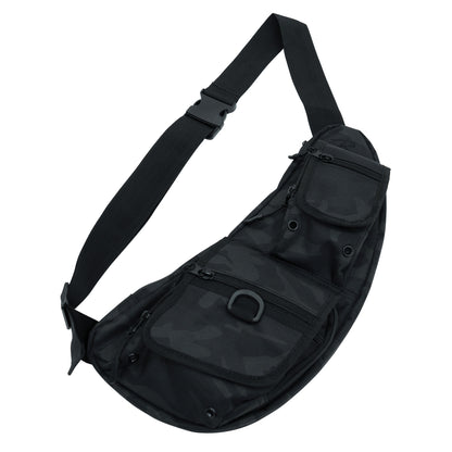 Rothco Tactical Crossbody Bag Midnight Black Camo – Versatile EDC Utility Bag