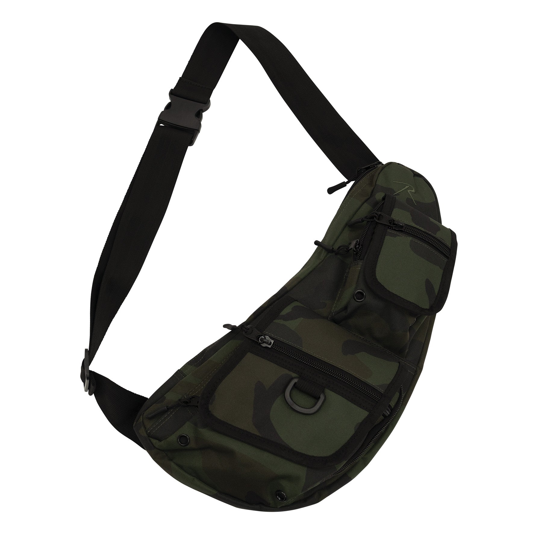 Rothco Tactical Crossbody Bag Midnight Woodland Camo – Versatile EDC Utility Bag