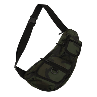 Rothco Tactical Crossbody Bag Midnight Woodland Camo – Versatile EDC Utility Bag
