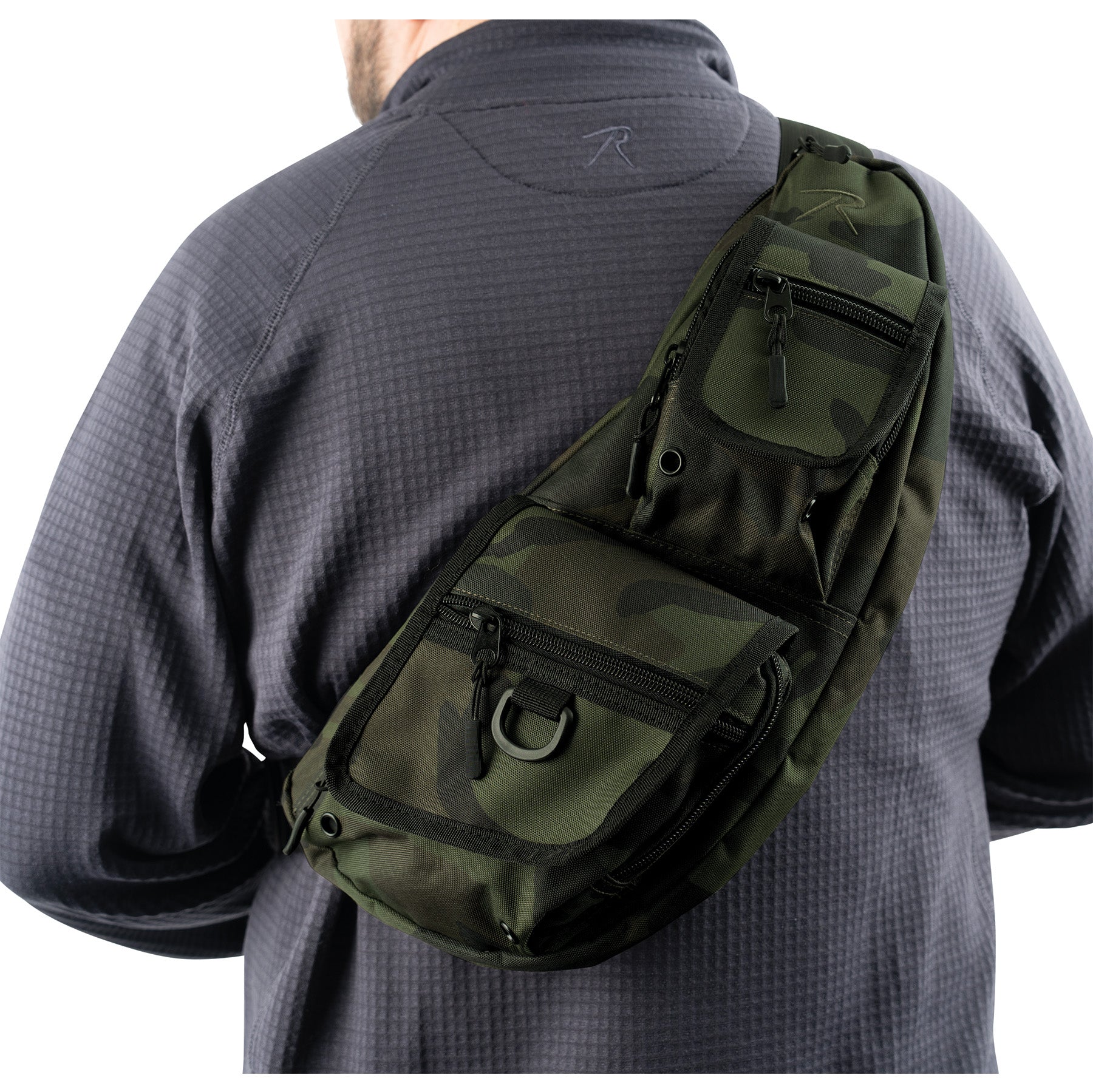 Rothco Tactical Crossbody Bag Midnight Woodland Camo – Versatile EDC Utility Bag