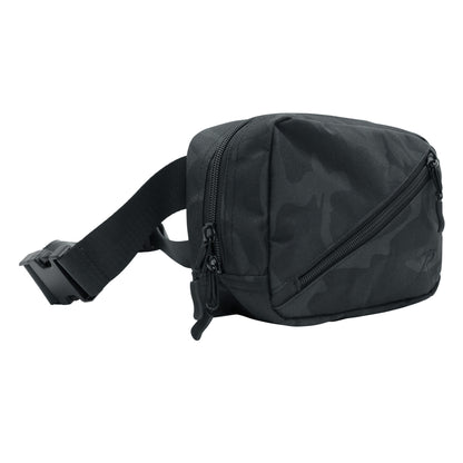 Rothco Crossbody Day Bag Midnight Black Camo – Compact Travel & Everyday Organizer