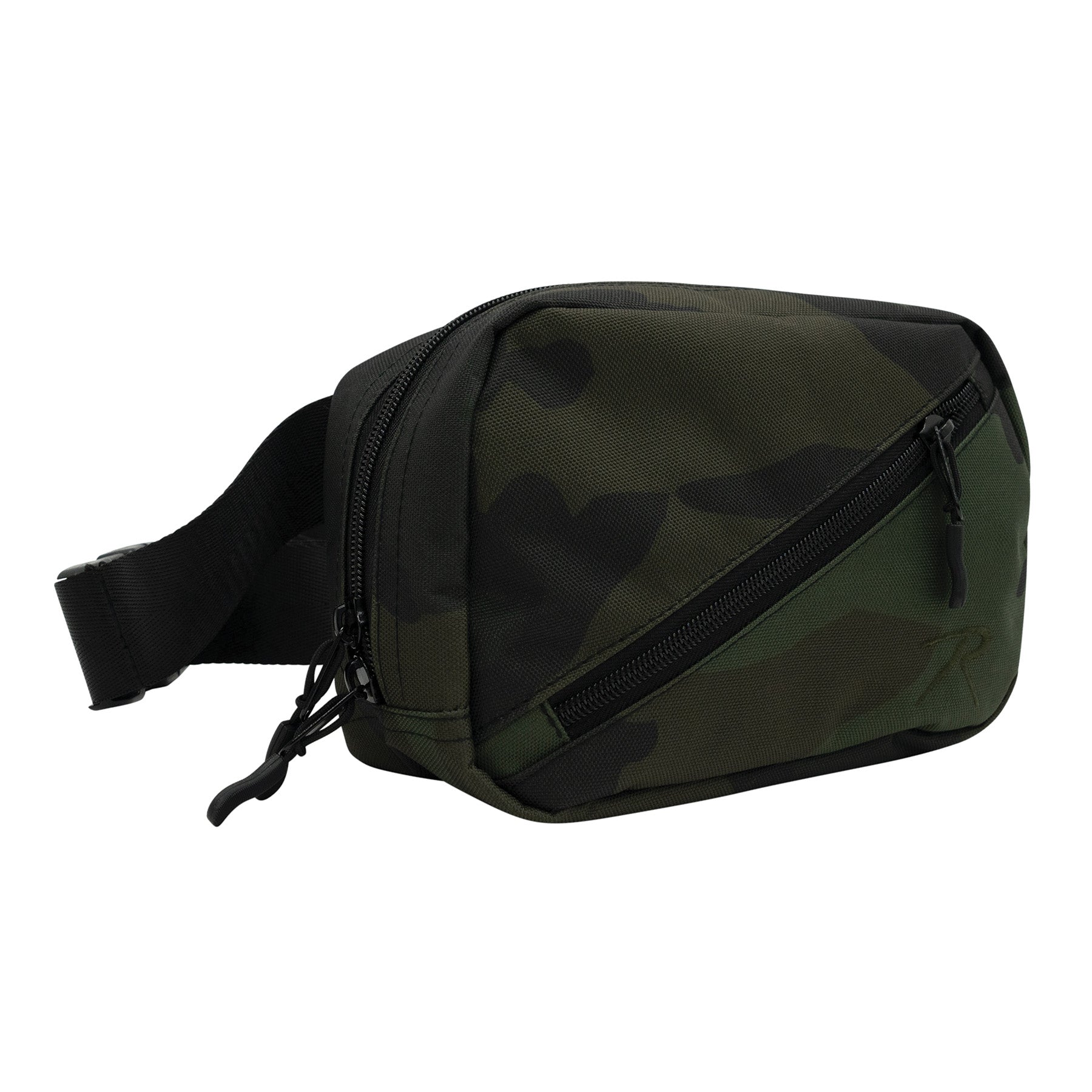 Rothco Crossbody Day Bag Midnight Woodland Camo – Compact Travel Organizer with 2L Capacity