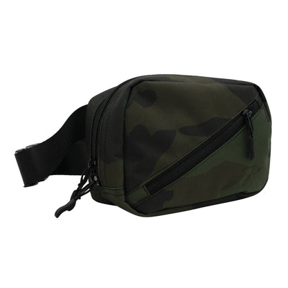Rothco Crossbody Day Bag Midnight Woodland Camo – Compact Travel Organizer with 2L Capacity
