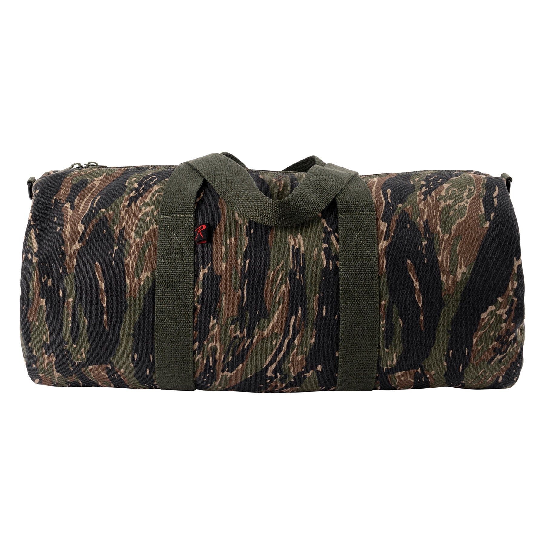 Rothco Canvas Shoulder Duffle Bag - 19 Inch Tiger Stripe Camo, Heavy-Duty Military-Grade Design