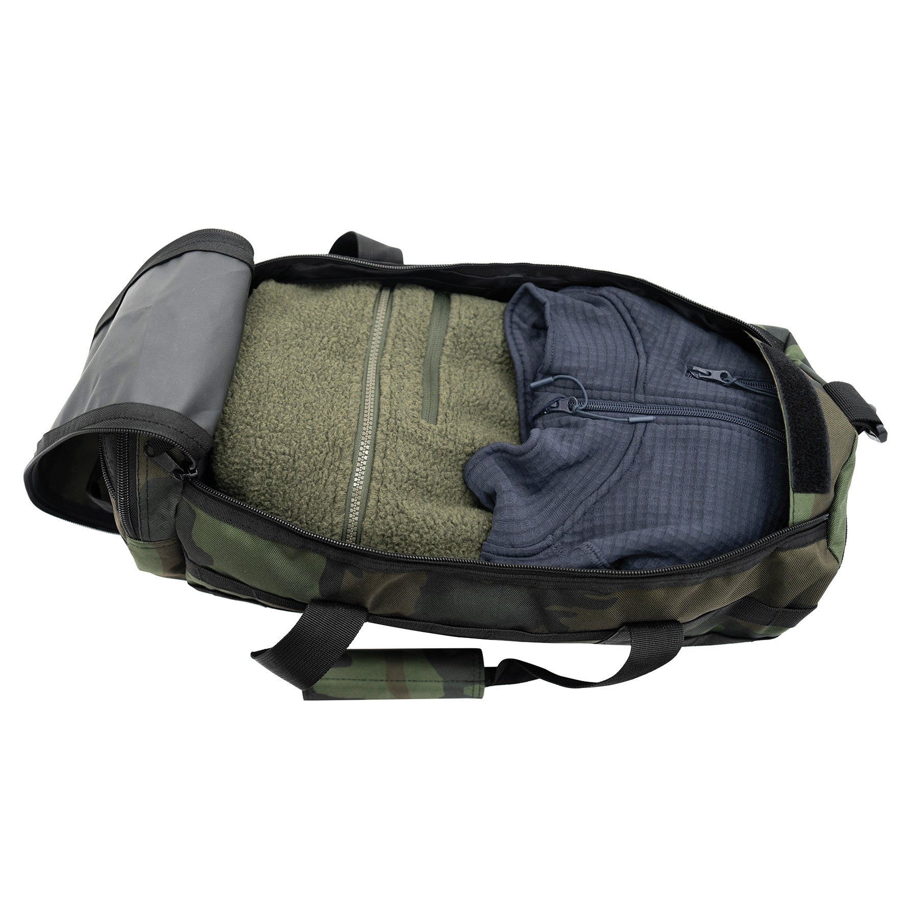 Rothco Tactical Traveler Duffle Bag 24 Inches in Midnight Woodland Camo - Rugged Outdoor Gear