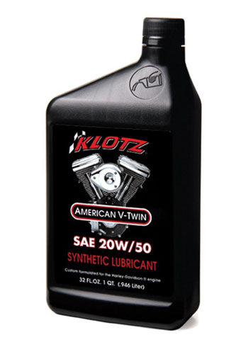 KLOTZ V-TWIN 20W50 Oil (Quart) - High-Performance Motorcycle Engine Oil