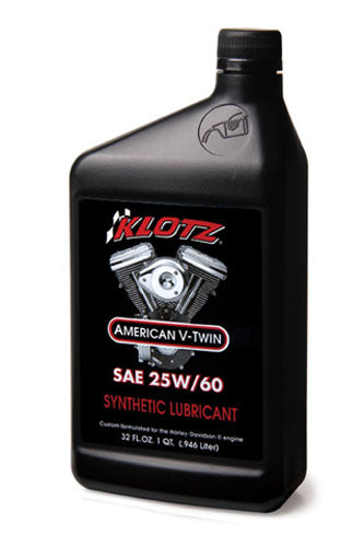 KLOTZ V-TWIN 25W-60 Oil Quart - High-Performance Motorcycle Engine Oil