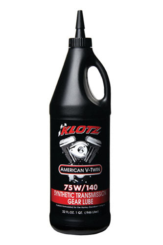 KLOTZ V-TWIN Trans Oil 75W-140 (Quart) - Heavy-Duty Gear Oil for Motorcycles and ATVs