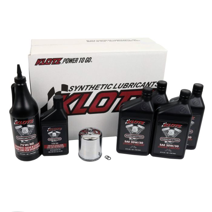 KLOTZ Oil Change Kit for Harley Evolution Sportster – Part Number KH-104