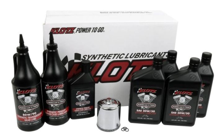 KLOTZ Oil Change Kit for Harley Twin Cam & Milwaukee Eight - KH-100