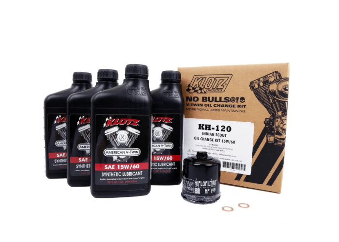 KLOTZ Oil Change Kit for Indian Scout - Part Number KH-120