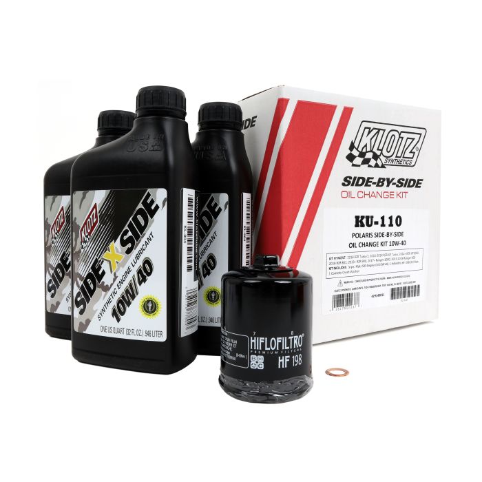 KLOTZ Polaris Oil Change Kit 10W40 - Part Number KU-110