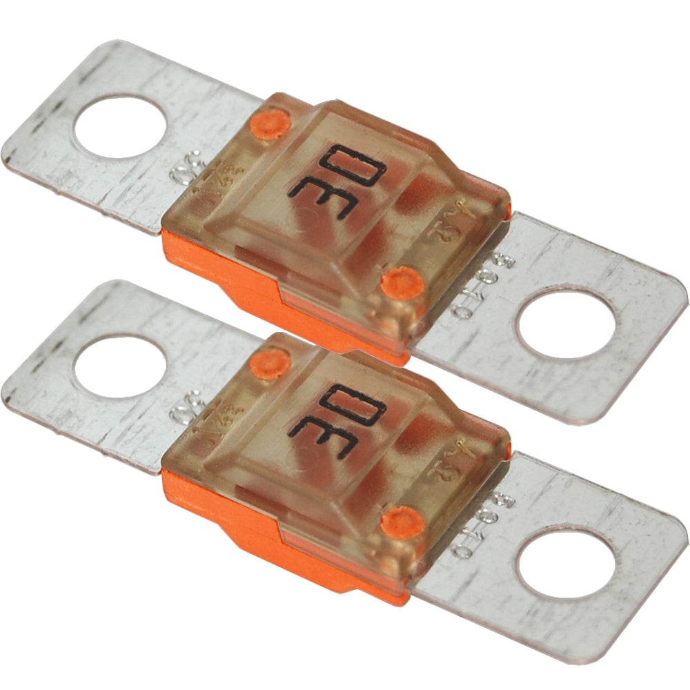 Blue Sea Systems 5250 MIDI/AMI Fuse Pair, 30 Amp, Corrosion-Resistant with Clear Cover