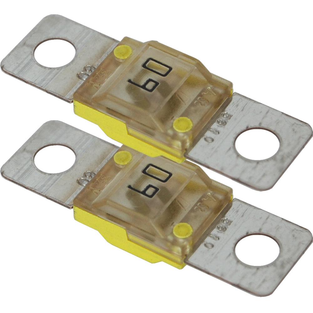 Blue Sea Systems 5253 MIDI/AMI Fuse Pair, 60 Amp with Visible Indicator and Corrosion Resistance