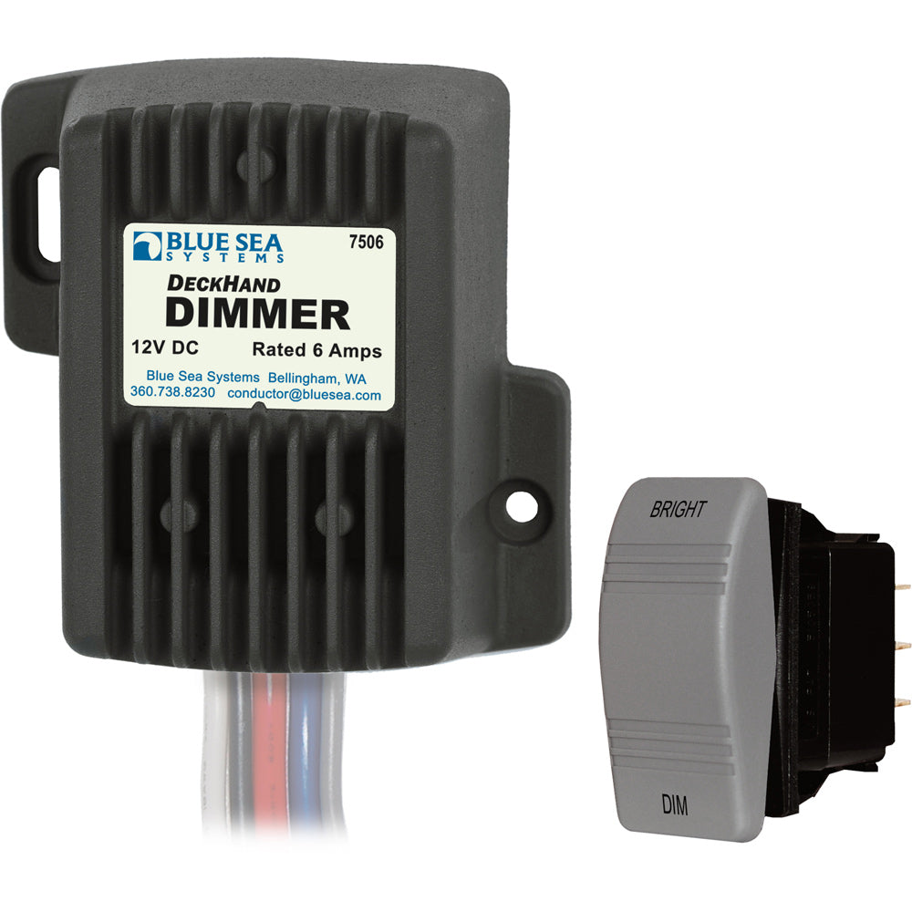 Blue Sea Systems DeckHand Dimmer - 6 Amp/12V for Marine and RV Applications