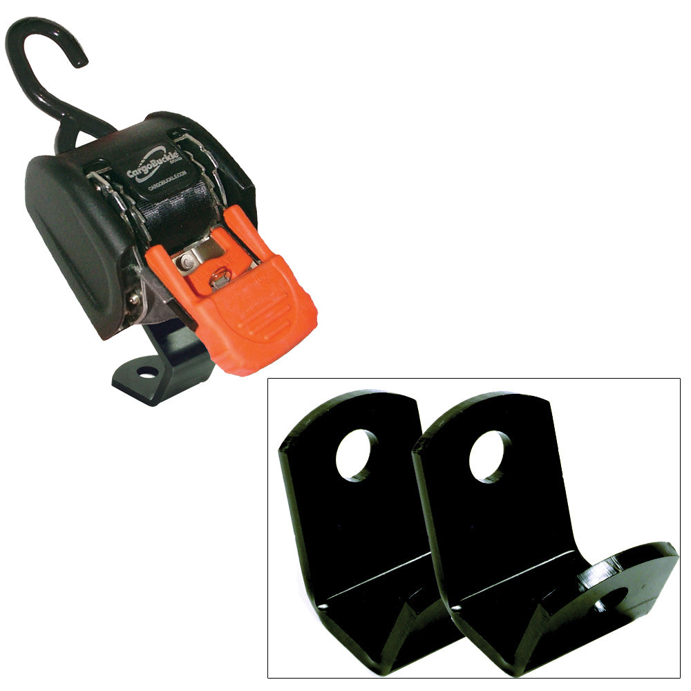 CargoBuckle F16777 Floor Mounting Bracket Pair for Secure Tie-Downs