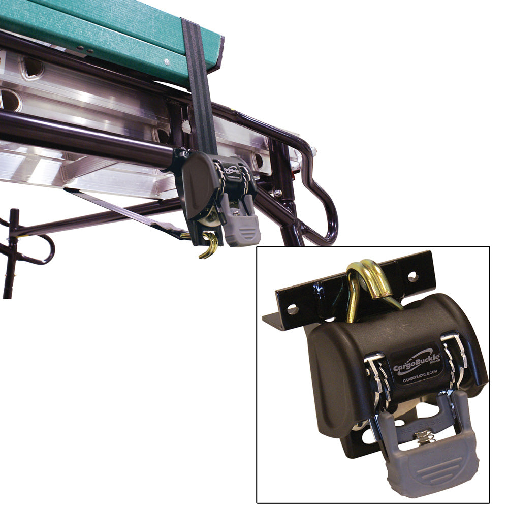 CargoBuckle Ladder Rack System - 1.25 Inch Square 7 Foot Pair for Truck Racks