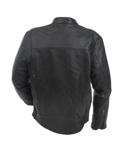 MOSSI Women's Premium Black Leather Jacket, Size 10, Part Number 20-218-10