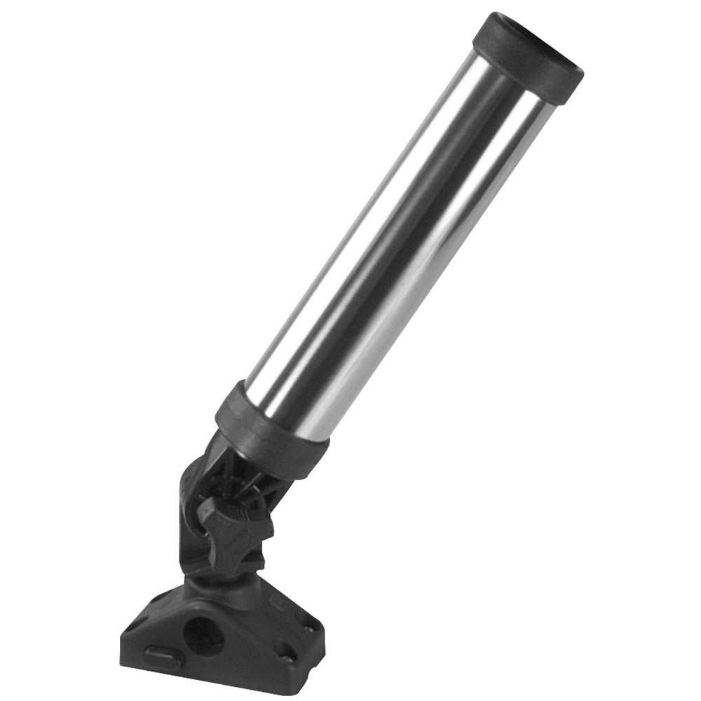 Scotty Rocket Launcher Rod Holder with SS Jacket and 241 Mount - Adjustable Stainless Steel Downrigger Accessory