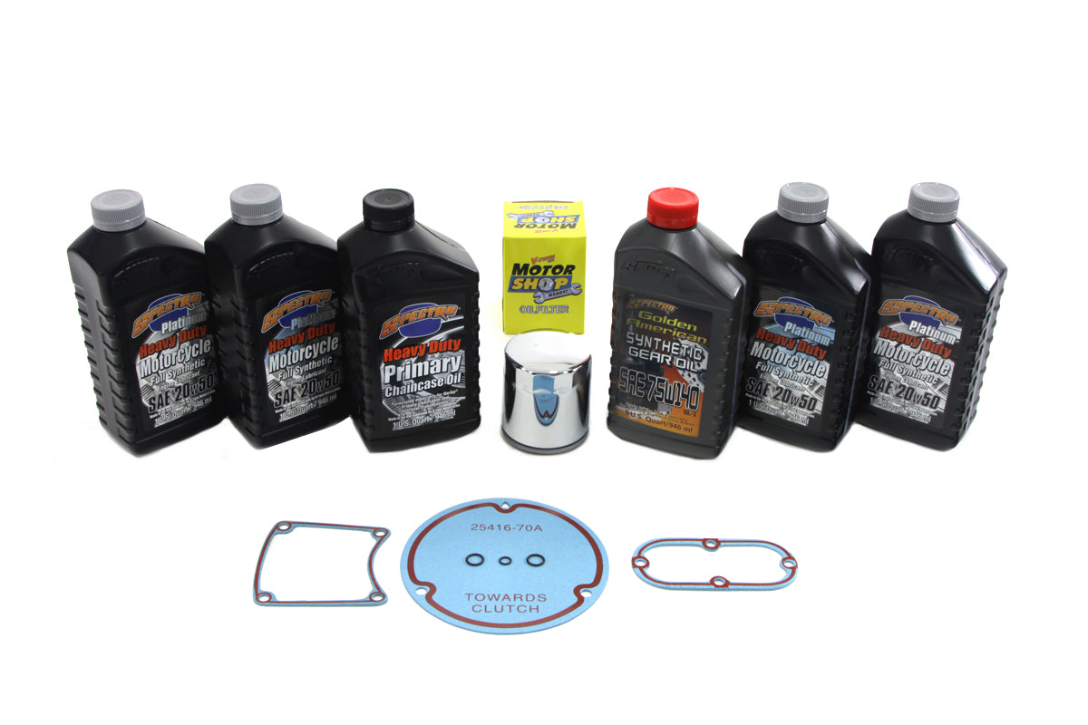V-Twin Evolution Complete Oil Change Kit for Harley Davidson FXST Models