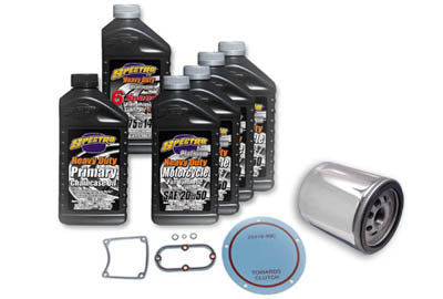 V-Twin TC-88 Complete Oil Change Kit for Harley Davidson FXST and FLST Models