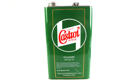 Castrol Classic Premium SAE 50 Oil – High-Temperature Engine Protection for Air-Cooled V-Twins