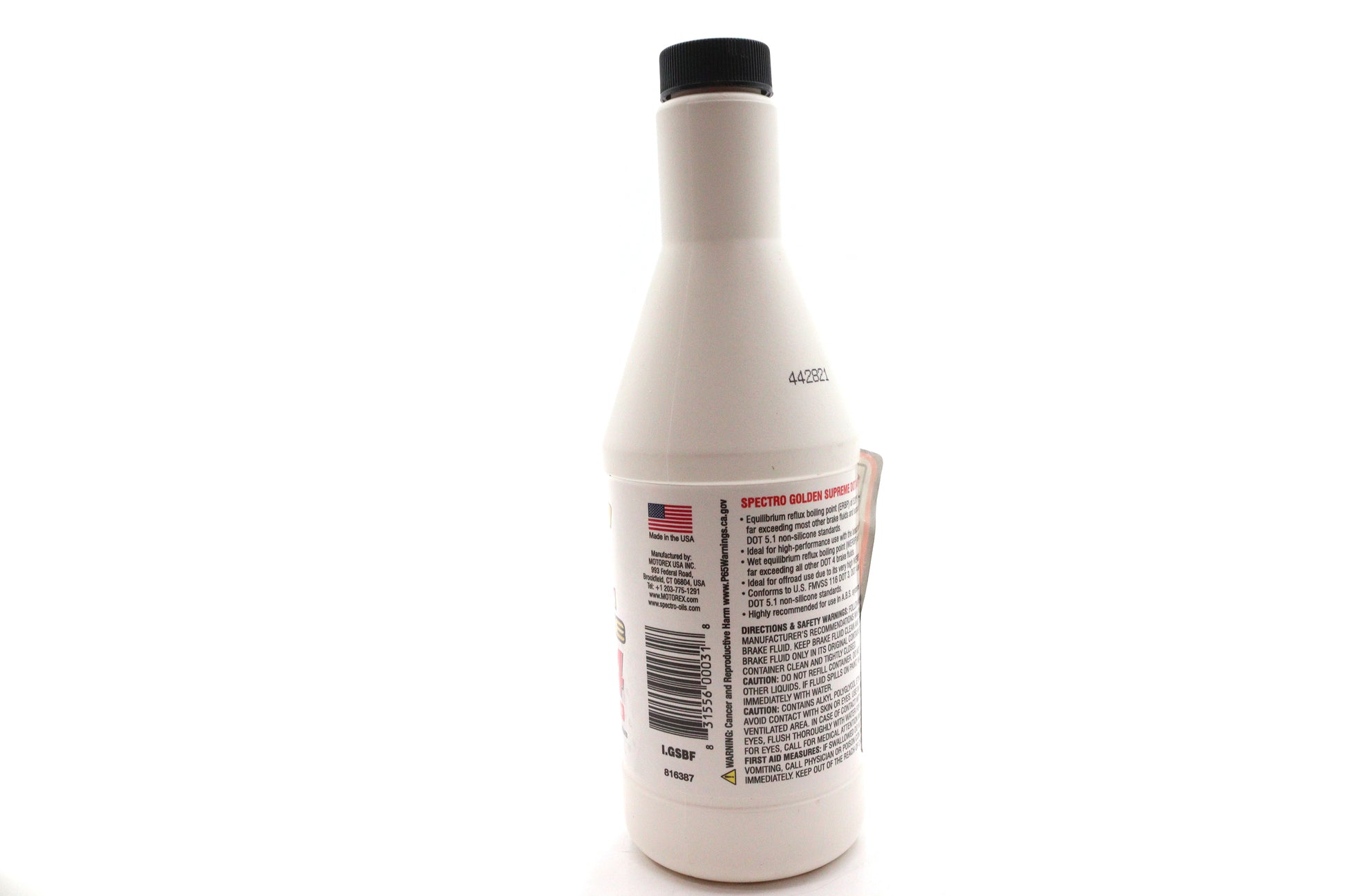 Spectro Oils DOT 4 Brake Fluid – 12 oz. Bottle for Drum and Disc Brakes