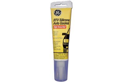 V-Twin GE Red Hi-Temp RTV Silicone Sealant - 2.8 oz Tube for High-Temperature Applications