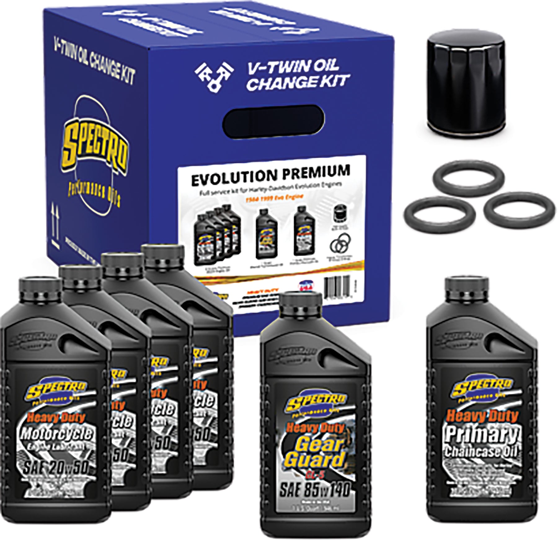 Spectro Oils Premium Oil Change Kit 311477 for Select Harley-Davidson Models