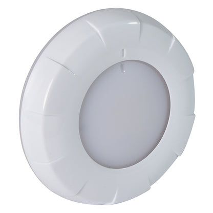 Lumitec Aurora LED Dome Light with White Finish and Dimming – White/Blue Color Options
