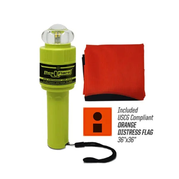 ACR Electronics ResQFlare LNK-ERS1 USCG Approved Electronic Distress Flare with Flag