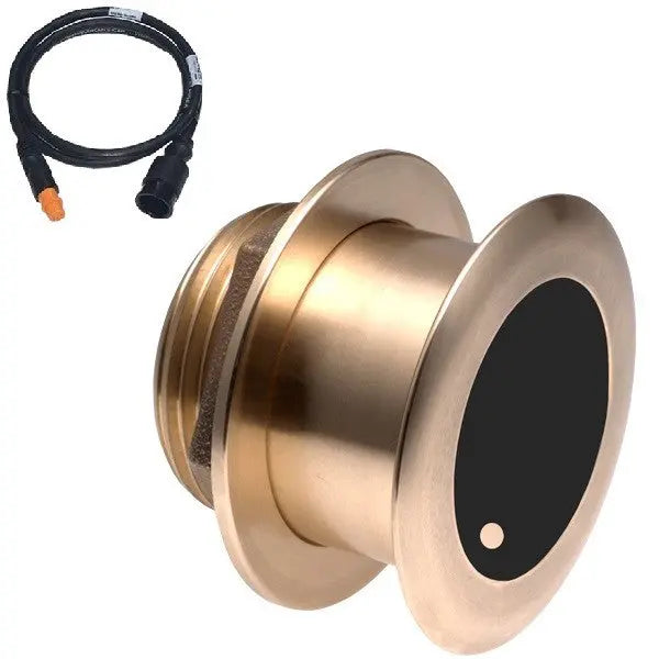 Airmar B175C-20-HW 20-Degree Tilt Wide-Beam Chirp Transducer with Garmin 12-Pin Cable for Fiberglass and Wooden Boats