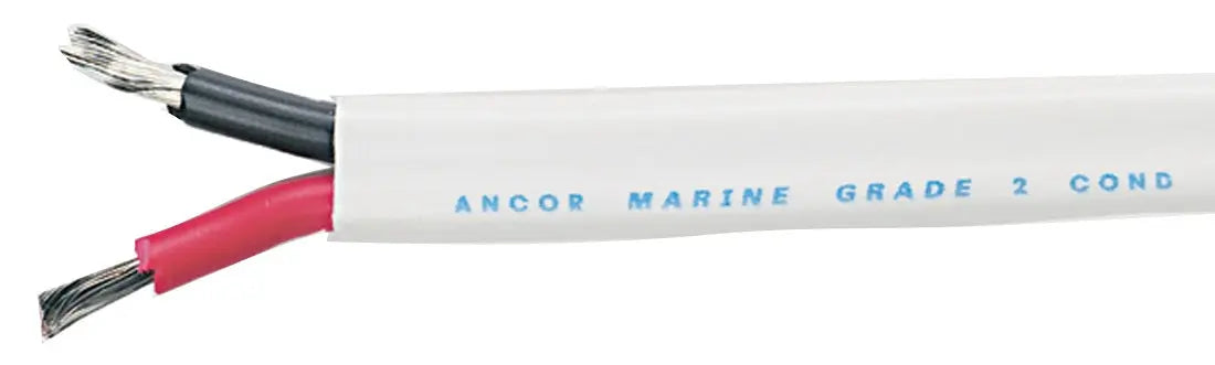 Ancor 16/2 Duplex Marine Grade Wire - 100 ft Spool, Tinned Copper, Black/Red