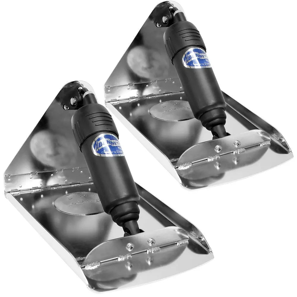 Bennett Trim Tabs BOLT1216-HD - 12x16 Electric Trim Tabs for Boats 17-28 Feet with Concealed Wiring and Waterproof Design